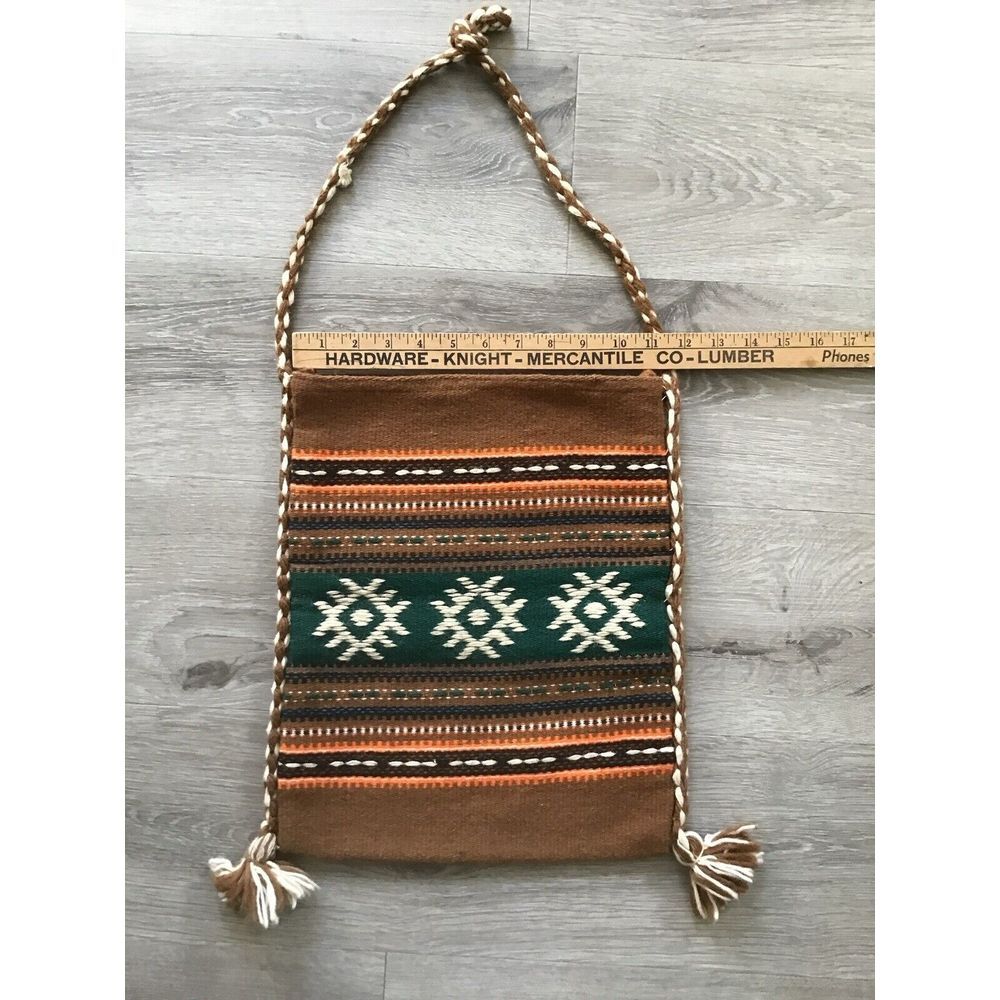 Retro Vtg. Boho Hipster Bag Hand-Woven Shoulder Bag Satchel